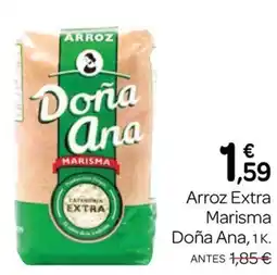 Supermercados El Jamón Doña Ana Arroz Extra Marisma oferta