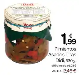 Supermercados El Jamón Didi pimientos asados tiras oferta