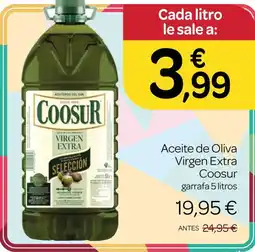 Supermercados El Jamón Coosur aceite de oliva virgen extra oferta