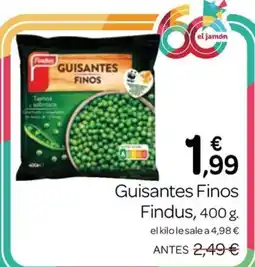 Supermercados El Jamón Findus guisantes finos oferta