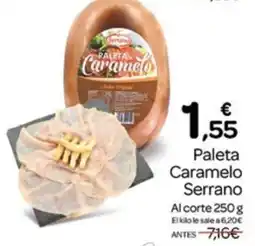 Supermercados El Jamón Paleta Caramelo Serrano oferta