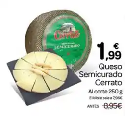 Supermercados El Jamón Cerrato Queso Semicurado oferta