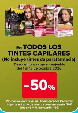 Carrefour Tintes capilares oferta