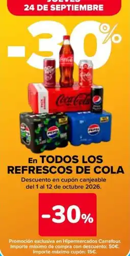 Carrefour Coca-Cola refrescos de cola oferta