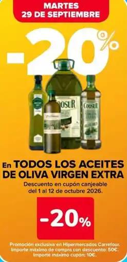 Carrefour Coosur aceites de oliva virgen extra oferta