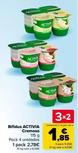 Carrefour Bifidus activia cremoso oferta