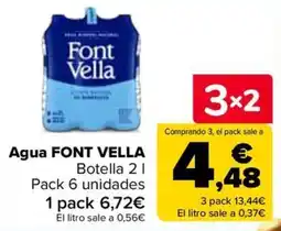 Carrefour Agua Font Vella oferta