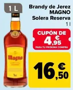 Carrefour Magno Brandy de Jerez Solera Reserva oferta