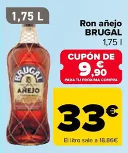 Carrefour Brugal ron añejo oferta
