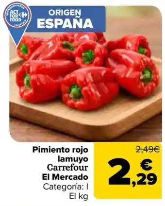 Carrefour pimiento rojo lamuyo