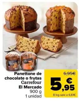 Carrefour Carrefour panettone de chocolate o frutas oferta