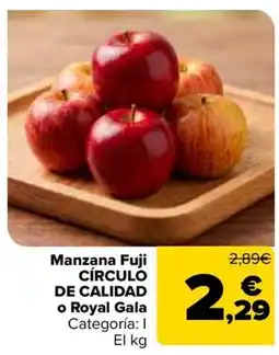 Carrefour Manzana Fuji Círculo de Calidad o Royal Gala oferta