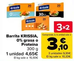 Carrefour Krissia barrita 0% grasa o proteína oferta