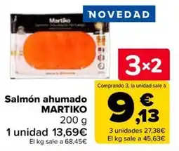 Carrefour Martiko salmón ahumado oferta