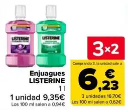 Carrefour Enjuagues LISTERINE oferta