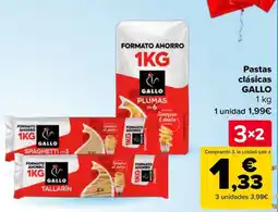 Carrefour Gallo pastas clásicas oferta