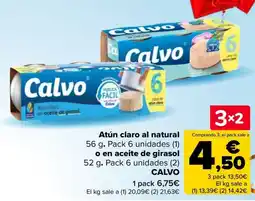 Carrefour Calvo atún claro al natural oferta