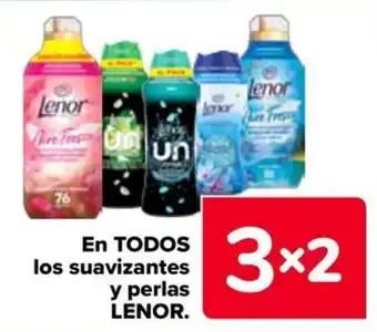 Carrefour Lenor suavizantes y perlas oferta