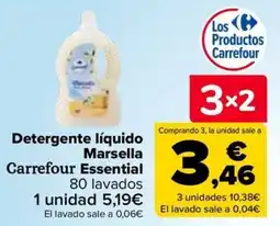 Carrefour Carrefour Essential Detergente líquido Marsella oferta