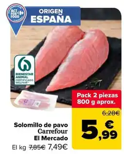 Carrefour Carrefour solomillo de pavo oferta