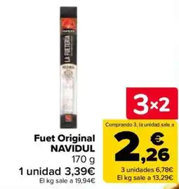 Carrefour La Fueteria Fuet Original Navidul oferta