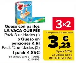 Carrefour Kiri Queso con palitos LA VACA QUE RÍE oferta
