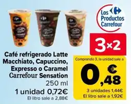 Carrefour Carrefour Café refrigerado Latte Macchiato, Capuccino, Expresso o Caramel Sensation oferta