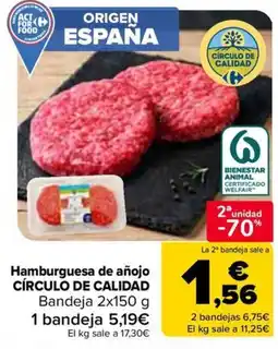 Carrefour Carrefour hamburguesa de añojo oferta