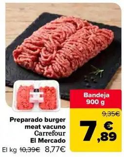 Carrefour Carrefour preparado burger meat vacuno oferta