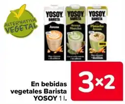 Carrefour YosoY bebidas vegetales Barista oferta