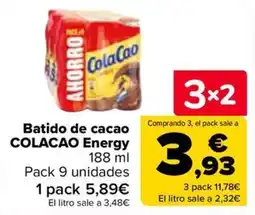 Carrefour Colacao Energy oferta