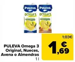 Carrefour Puleva omega 3 original, nueces, avena o almendras oferta