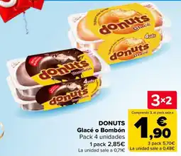 Carrefour Donuts Glacé o Bombón oferta