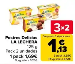 Carrefour Postres Delicias La Lechera oferta