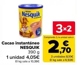 Carrefour Cacao instantáneo Nesquik oferta