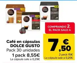 Carrefour Café en cápsulas DOLCE GUSTO oferta