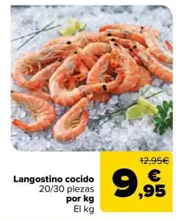 Carrefour Langostino cocido oferta