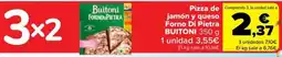 Carrefour Buitoni pizza de jamón y queso oferta