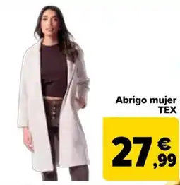Carrefour TEX abrigo mujer oferta