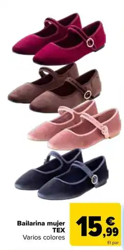 Carrefour TEX Bailarina mujer oferta