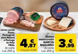 Carrefour Jamón cocido Duroc, Pechuga de pavo Natural o Pechuga de Pollo FRIAL oferta