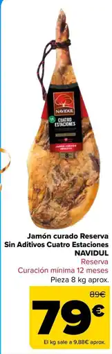 Carrefour Navidul jamón curado reserva oferta