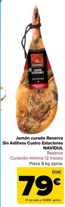 Carrefour Navidul jamón curado reserva oferta