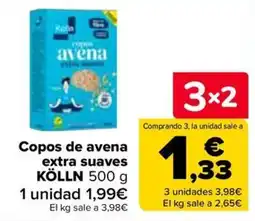 Carrefour Kölln copos avena extra suaves oferta