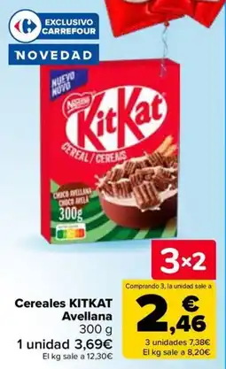 Carrefour KitKat Cereales Avellana oferta