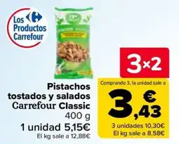 Carrefour Carrefour Classic Pistachos tostados y salados oferta