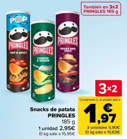 Carrefour Pringles snacks de patata oferta