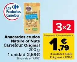 Carrefour Carrefour Original Anacardos crudos oferta