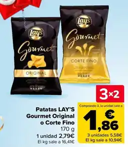 Carrefour Lay's Gourmet Original o Corte Fino oferta