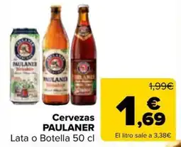 Carrefour Cervezas PAULANER oferta